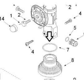 Teleco 12030 spare part Veer voor rubberen afdichting