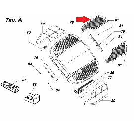 Telair 03510 spare part Filter verdampingsunit p/st
