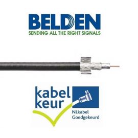 Belden H125D00 Coax DuoBond+ PVC KABELKEUR zwart t-doos 250m