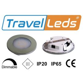 TravelLeds inb spot Ch70mm 6+6 Leds 3K+6K klem