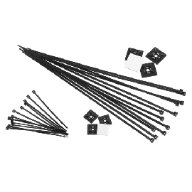 Geros 9.0x780 kabelbinder zwart 100 stuks