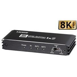 8K HDMI Splitter 1 in 2 uit