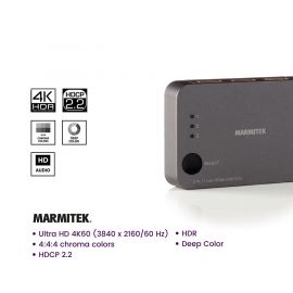Marmitek Connect 310 UHD 2.0 4K HDMI Switch 3x in / 1x out