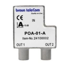 Braun Telecom POA 01 B UPC Opdruk 2v IEC verdeler male