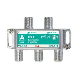 Polytron LIV4 F-splitter 4-voudig 5-1218 1.3 GHz DOCSIS 3.1