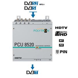 Polytron PCU8520 FTA Compact Headend DVB-S2 >DVB-T