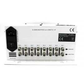 QM headend DGL-8500C 8x DVB-S2/T2/C to 4x DVB-C/T/IP 1Gb