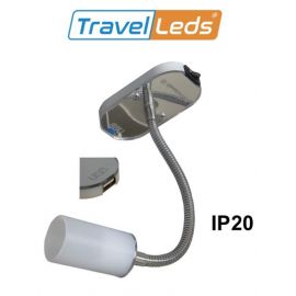 TravelLeds opb spot Ch flex led 5K 260mm opaal switch/usb