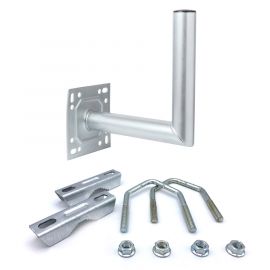 Balkonbeugel L-buis 25 cm (elektrolytisch verzinkt)