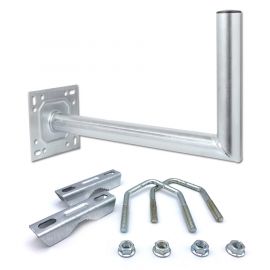 Balkonbeugel L-buis 45 cm (elektrolytisch verzinkt)