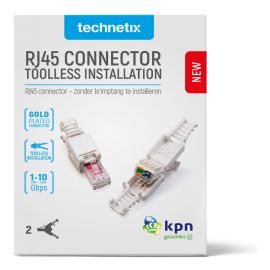 Technetix RJ45-DIY-SHOP CAT6 Connector, 2 stuks