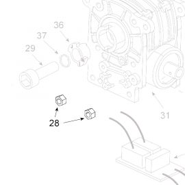 Teleco 03685 spare part Zelfborgende moer M5 T.CL.65/85