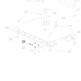 Teleco 04911 spare part Onderlegring grover M6 T.65/85