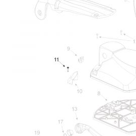 Teleco 12841 spare part Zelftappende schroef M2.9x13 T.65/85