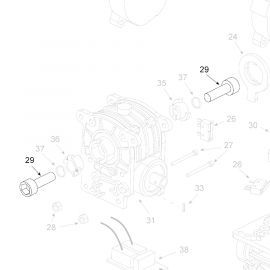 Teleco 13434 spare part Schroef M10x40 T.65/85