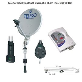 Teleco Motosat Digimatic 85 cm incl. DSF90E HD en mast