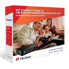 Starterset Télésat incl. schotelantenne, ontvanger etc.