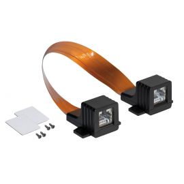 Vensternetwerkkabel bruin 25cm super flat
