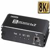 8K HDMI Splitter 1 in 2 uit